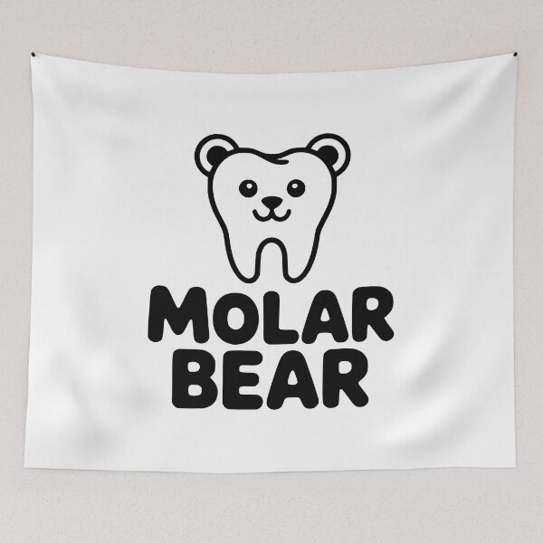 Item preview, Molar Bear! Cute Dentist Pun designed and sold by PMCreative.