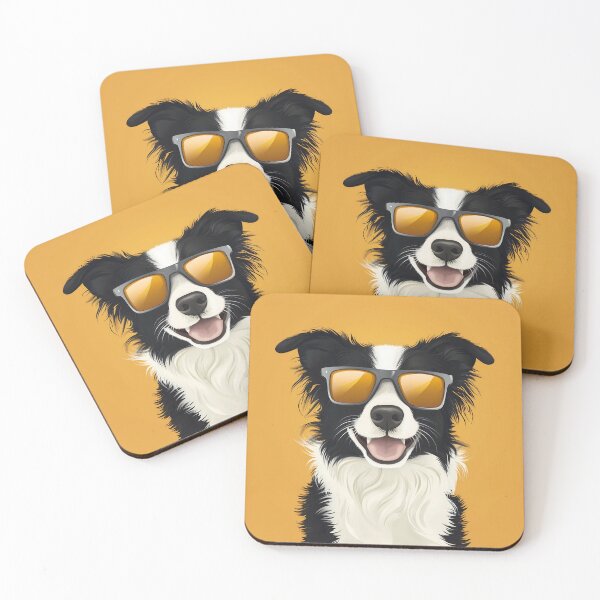 Item preview, Cool border collie dog with sunglasses designed and sold by gut2000.