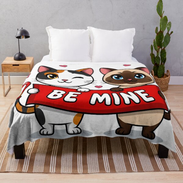 Item preview, BE MINE Valentine's Cats | Cute Kittens with Love Banner designed and sold by meesub.