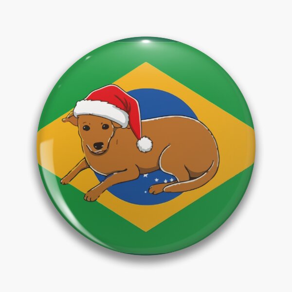 Item preview, Caramelo Dog - Brazil's National Treasure with a Christmas Twist designed and sold by DanniJordan.