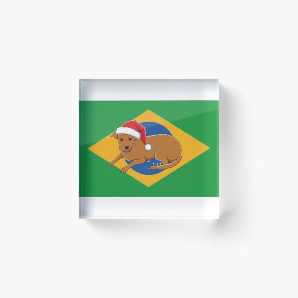 Item preview, Caramelo Dog - Brazil's National Treasure with a Christmas Twist designed and sold by DanniJordan.