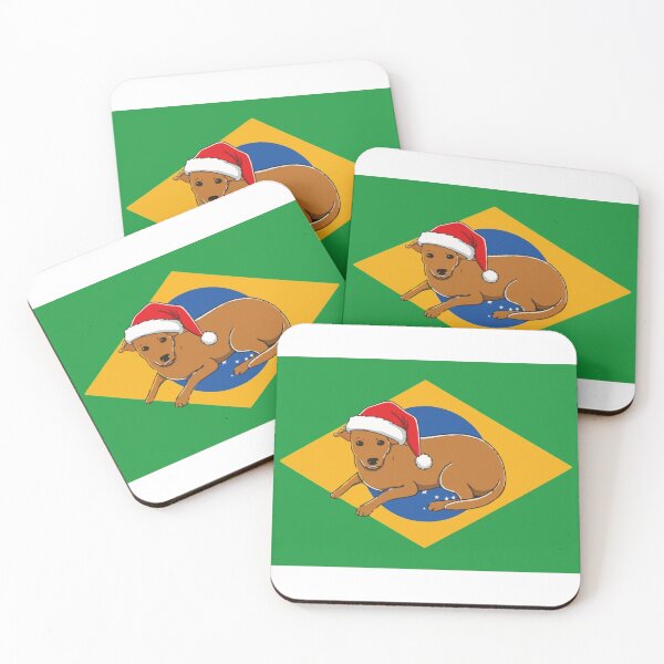 Item preview, Caramelo Dog - Brazil's National Treasure with a Christmas Twist designed and sold by DanniJordan.