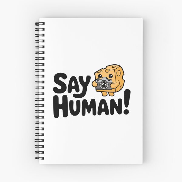 Item preview, Say Human! Cute Cheese Photography Pun designed and sold by PMCreative.