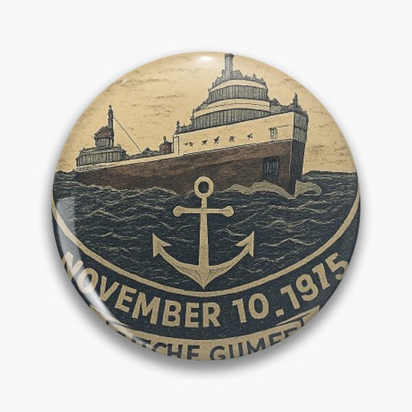 Item preview, Edmund Fitzgerald: Gitche Gumee Vintage Patch designed and sold by Amelia Design.