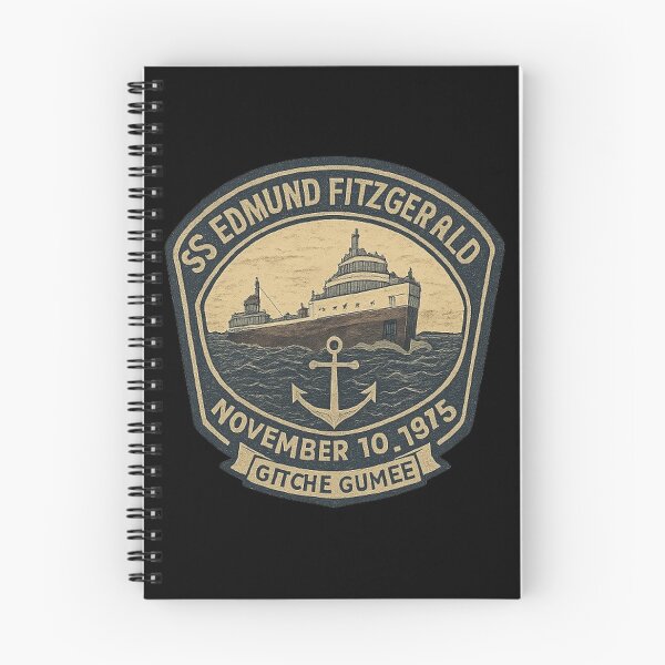 Item preview, Edmund Fitzgerald: Gitche Gumee Vintage Patch designed and sold by Amelia Design.
