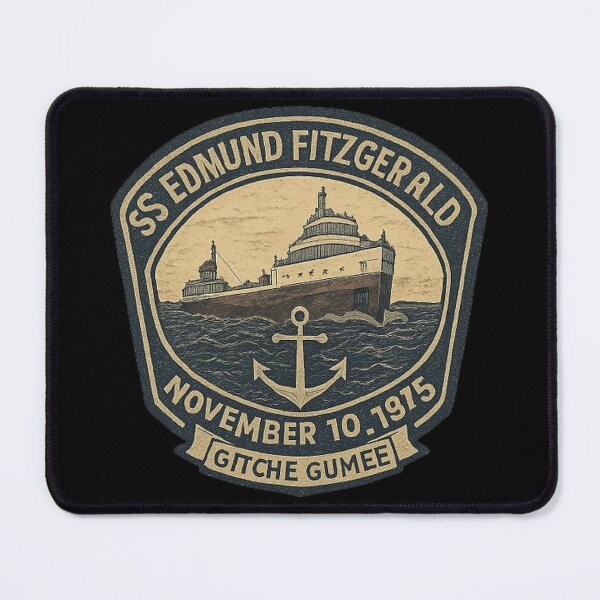 Item preview, Edmund Fitzgerald: Gitche Gumee Vintage Patch designed and sold by Amelia Design.