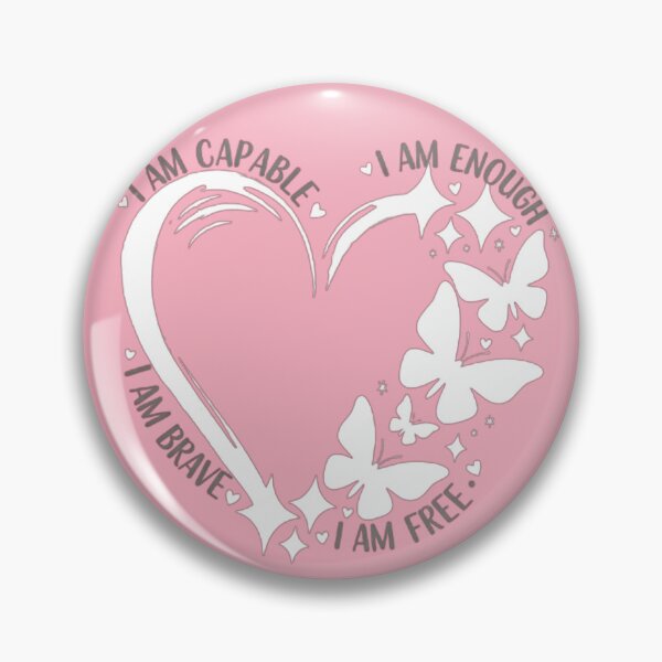 Item preview, Empowering Affirmations Heart Butterfly Self Love Design designed and sold by Evan-Tees.