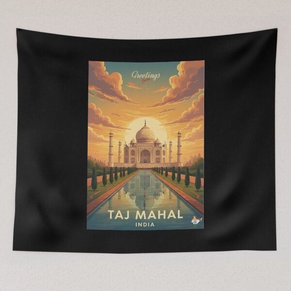 Item preview, Vintage Taj Mahal tourism designed and sold by SidTastic .