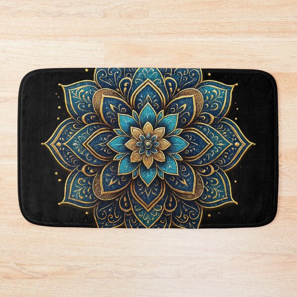 Item preview, Golden Mandala of Inner Bloom designed and sold by Meta Mirage .