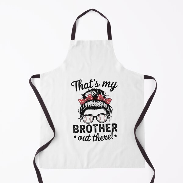 Item preview, That's My Brother Out There Messy Bun Baseball Sister Girls designed and sold by dainegilbert.