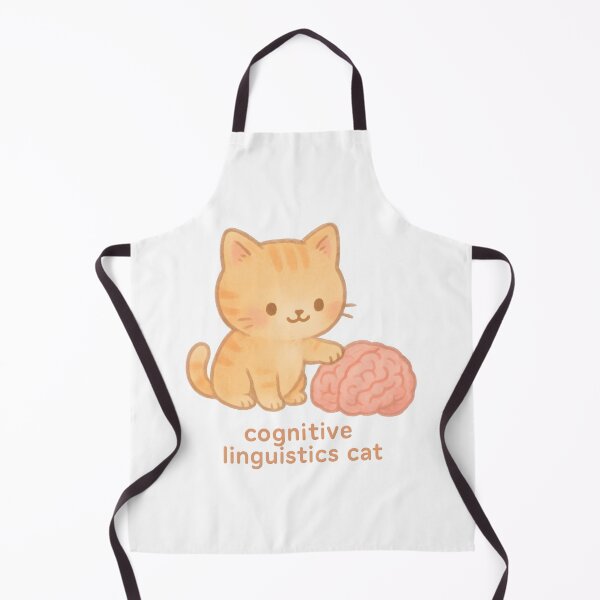 Item preview, Cognitive Linguistics Cat — Cute Ginger Cat Touching Brain Pastel Illustration designed and sold by Nerd Romance Café.
