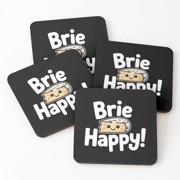 Item preview, Brie Happy! Funny Cheese Pun designed and sold by PMCreative.