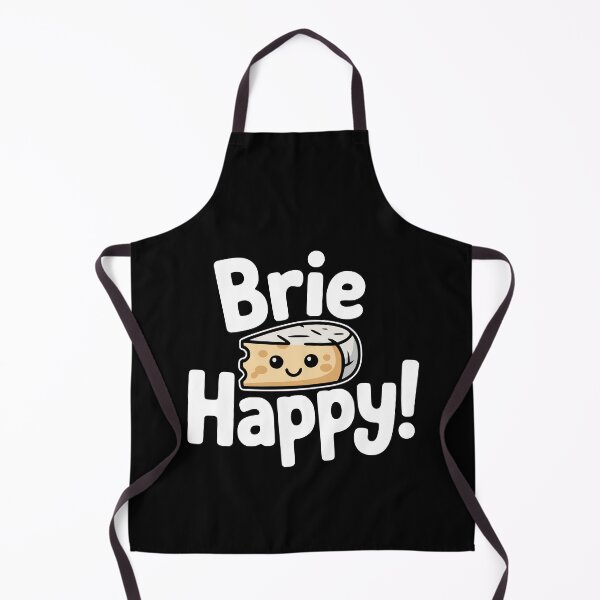 Item preview, Brie Happy! Funny Cheese Pun designed and sold by PMCreative.