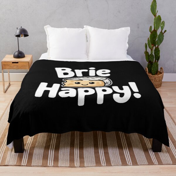 Item preview, Brie Happy! Funny Cheese Pun designed and sold by PMCreative.