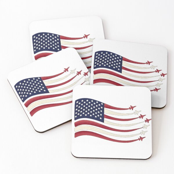 Item preview, USA Patriotic Flag Fighter Jets designed and sold by Holy Coast Threads (Formerly ChristianFlower).