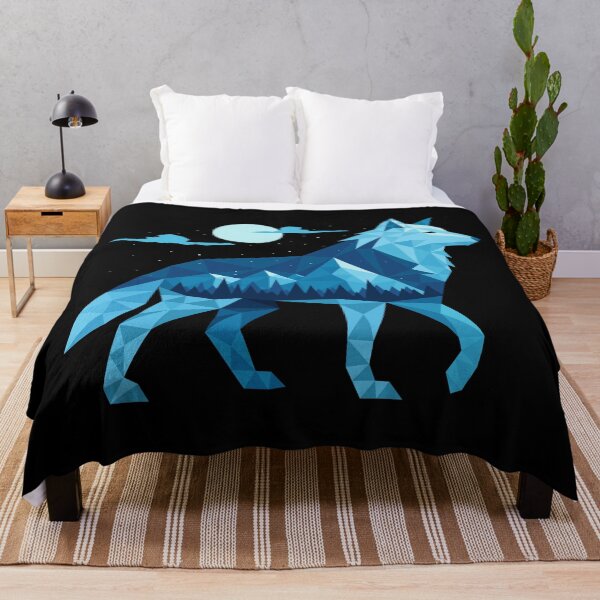 Item preview, Geometric Arctic Wolf designed and sold by sachpica.