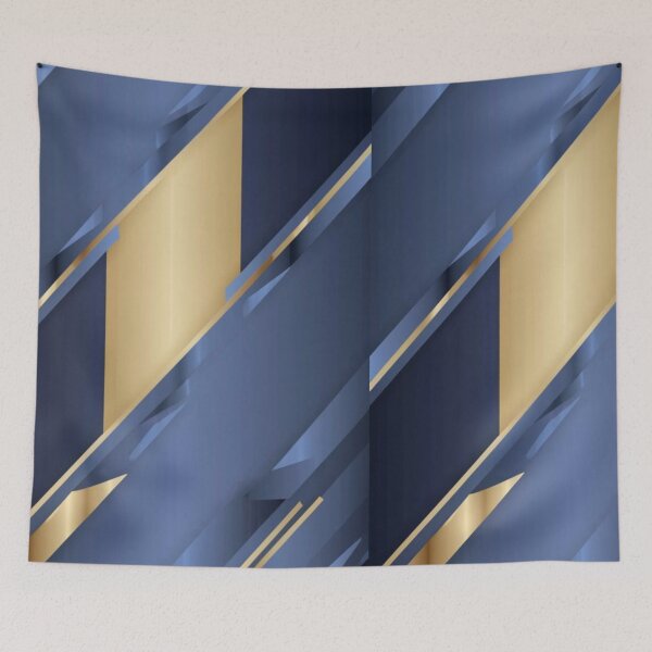 Item preview, template, half gold and half blue, gradient of solid colors, elegant pattern, wonderful illustration, fabric graphics designed and sold by gulka8.