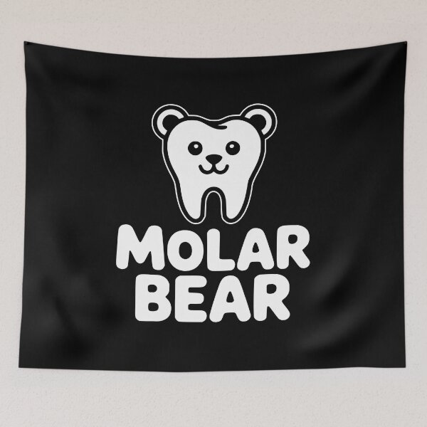 Item preview, Molar Bear! Funny Dentist Pun designed and sold by PMCreative.
