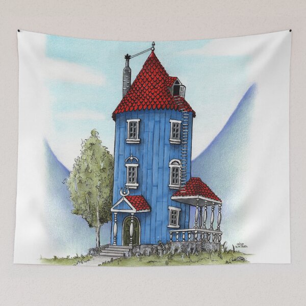 Item preview, Moomin House illustratrion designed and sold by Adam Wróbel.