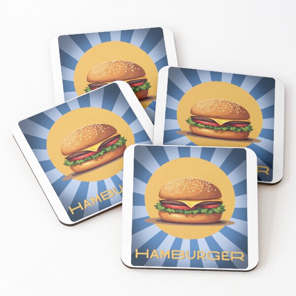 Item preview, Retro Burger Blast: Pop Art Perfection on a Bun designed and sold by ForeverPrintsOK.