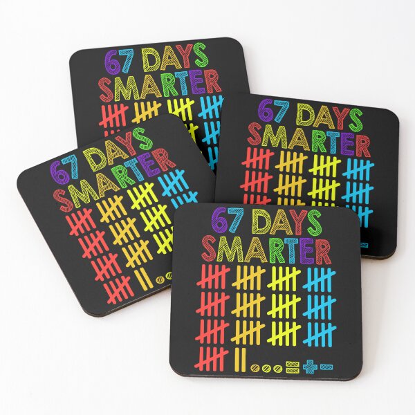 Item preview, Colorful 67 Days Smarter Rainbow Tally Mark Design designed and sold by MotivaChic.