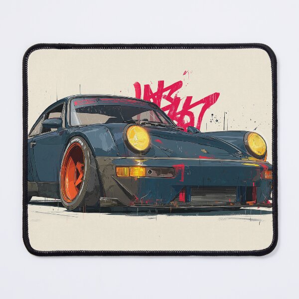 Item preview, Graffiti sports car three-quarter view designed and sold by PixelPack Design.