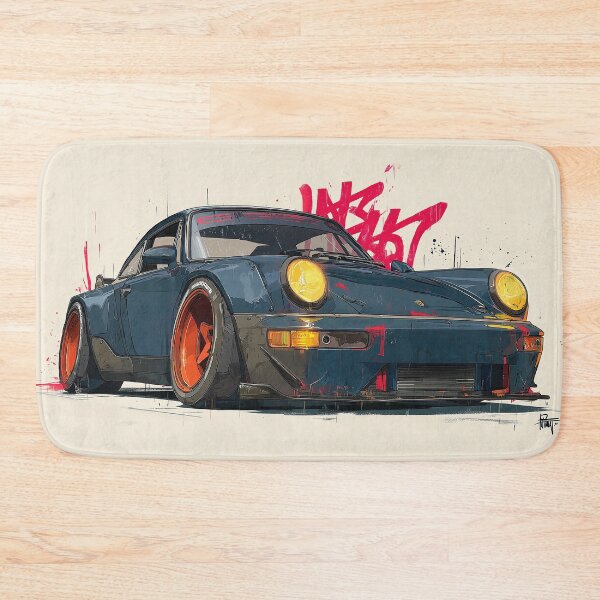 Item preview, Graffiti sports car three-quarter view designed and sold by PixelPack Design.