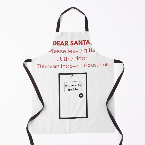 Item preview, Dear Santa Please Leave Gifts at the Door Introvert Christmas Shirt designed and sold by AdamIntrovert.