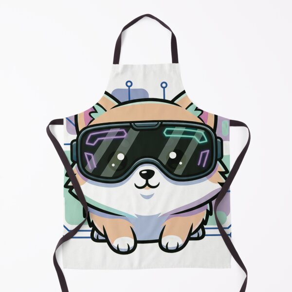Item preview, Kawaii Futuristic Dog – Cyber Dog designed and sold by DevDrip1.