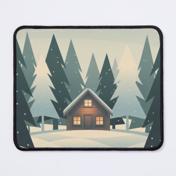 Item preview, Cozy Winter Cabin – Snowy Forest Travel Poster designed and sold by pod24.
