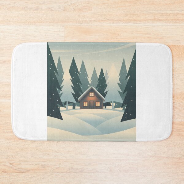 Item preview, Cozy Winter Cabin – Snowy Forest Travel Poster designed and sold by pod24.