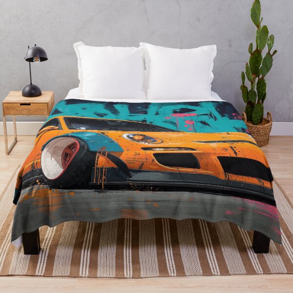 Item preview, Graffiti sports car three-quarter view designed and sold by PixelPack Design.