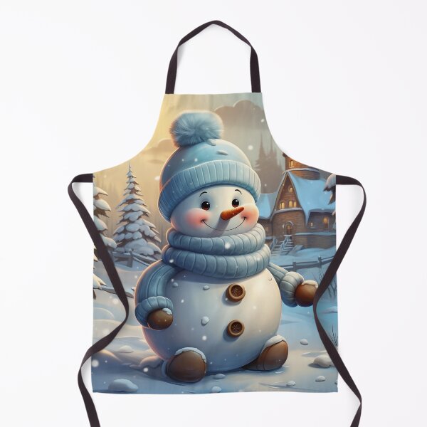 Aperçu de l'œuvre Illustration fantaisiste de bonhomme de neige pour les fêtes créée et vendue par PixelExpressStudio.