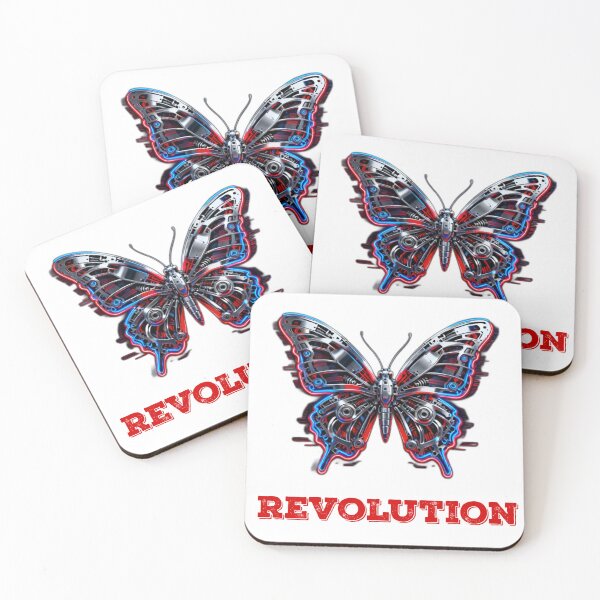 Item preview, Mechanical Butterfly – Neon Glitch Transformation Design designed and sold by 420Nomad.