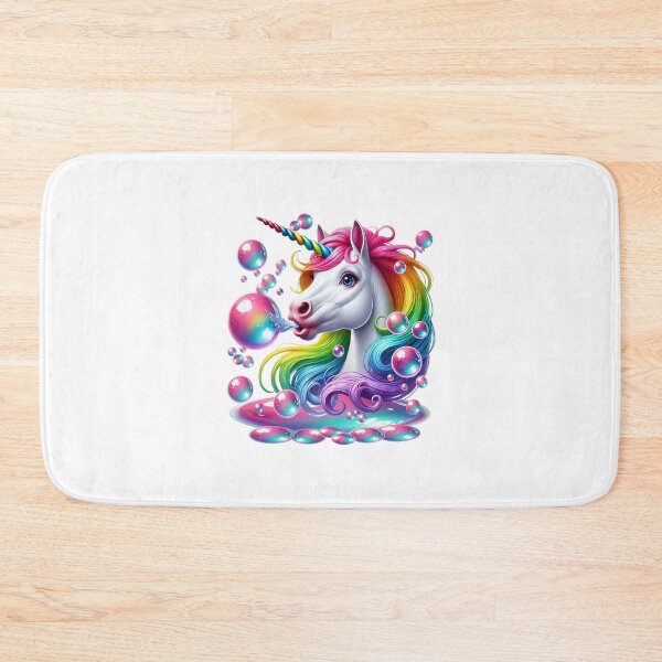 Item preview, Beautiful unicorn blowing rainbow bubbles designed and sold by LoneAngel.