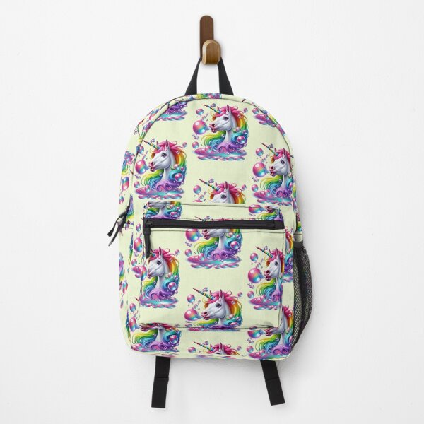 Item preview, Beautiful unicorn blowing rainbow bubbles designed and sold by LoneAngel.