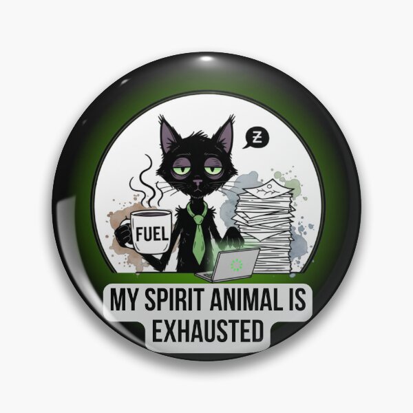 Item preview, Funny Exhausted Cat: Need More Coffee designed and sold by MikyVeranda.
