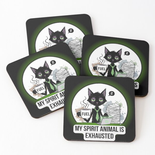 Item preview, Funny Exhausted Cat: Need More Coffee designed and sold by MikyVeranda.