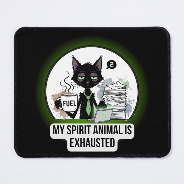 Item preview, Funny Exhausted Cat: Need More Coffee designed and sold by MikyVeranda.