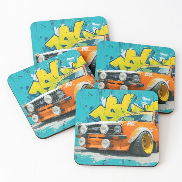 Item preview, Graffiti sports car three-quarter view designed and sold by PixelPack Design.