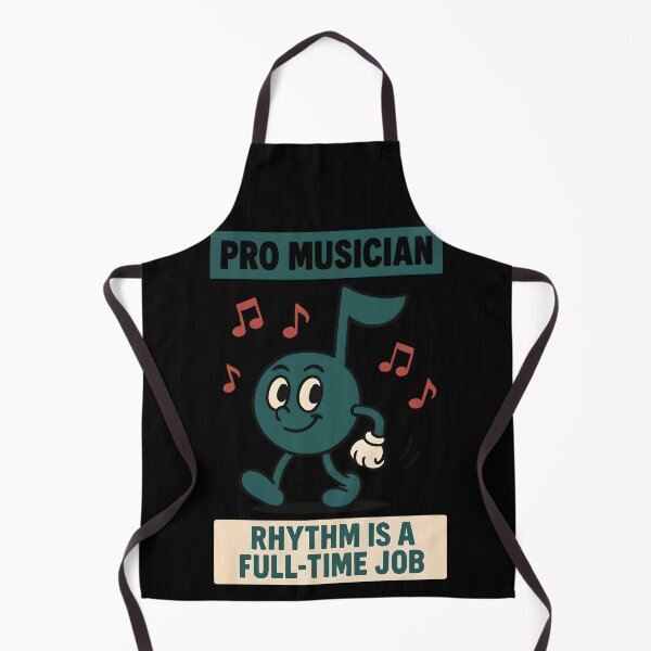 Item preview, Pro Musician Rhythm Is a Full Time Job Cartoon Note Design designed and sold by TeeTimeTreasure.