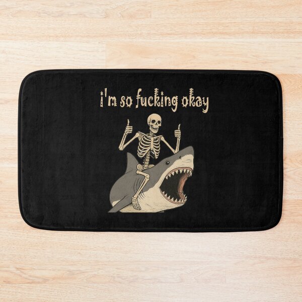 Item preview, i'm so fucking okay, Fun skeleton designed and sold by Ach&Koor.