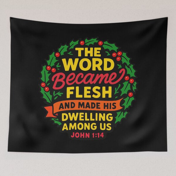 Item preview, John 1:14 The Word Became Flesh And Made His Dwelling Among Us designed and sold by plushism.