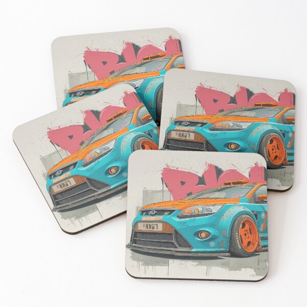 Item preview, Graffiti sports car three-quarter view designed and sold by PixelPack Design.
