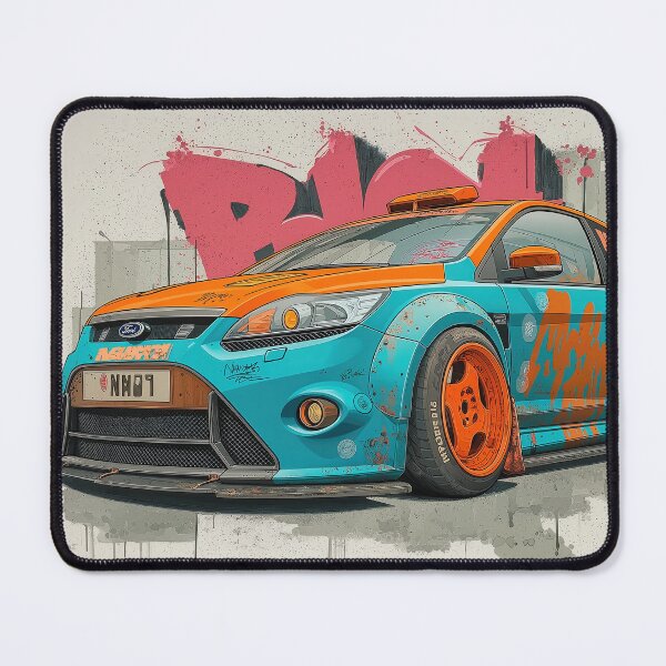 Item preview, Graffiti sports car three-quarter view designed and sold by PixelPack Design.