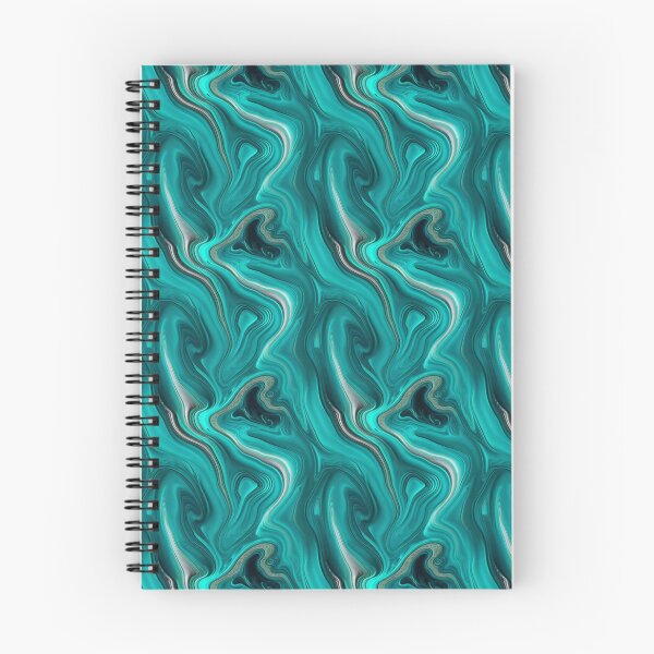 Item preview, Turquoise Silver Marble Pattern designed and sold by RockBeeDesigns.