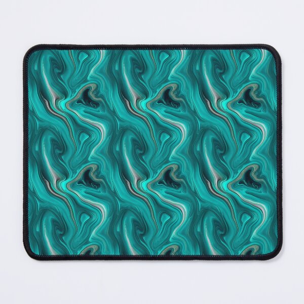 Item preview, Turquoise Silver Marble Pattern designed and sold by RockBeeDesigns.