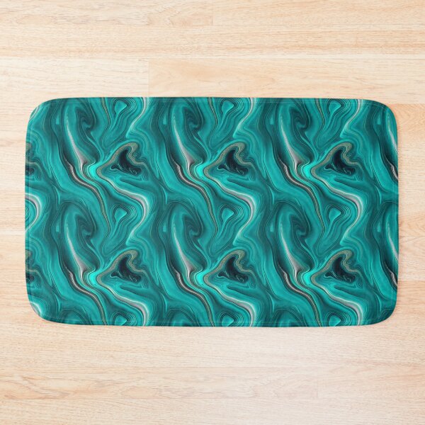 Item preview, Turquoise Silver Marble Pattern designed and sold by RockBeeDesigns.