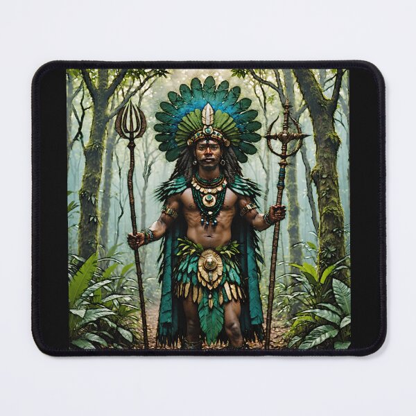 Item preview, Oxossi The brazilian African god of the hunt, forests, animals, and wealth designed and sold by Helios Be. Lavsh.