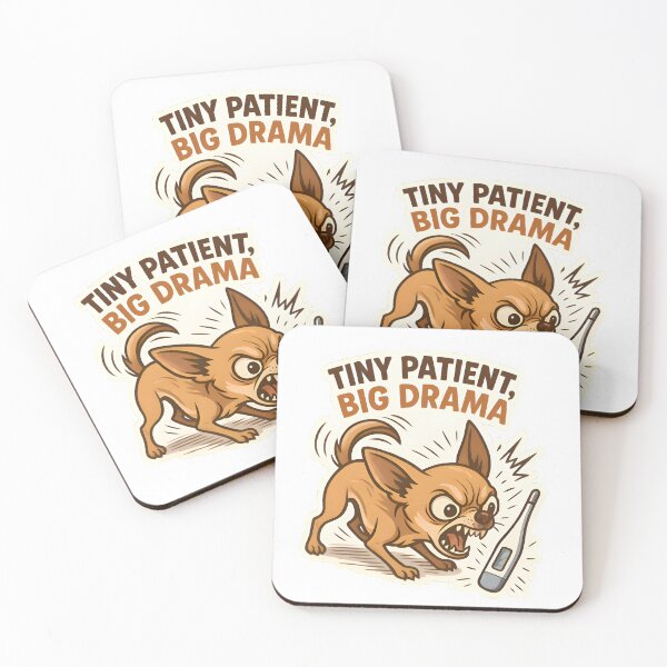 Item preview, Tiny Patient, Big Drama – Chihuahua vs. Thermometer designed and sold by Bettybee00.